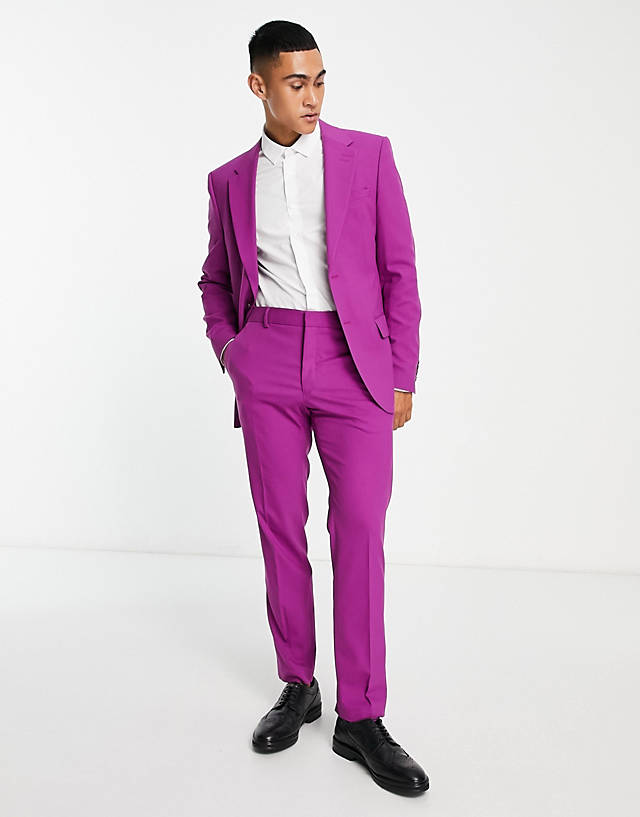River Island - suit trousers in purple