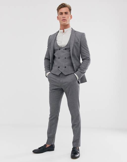 Grey waistcoat and trousers sale