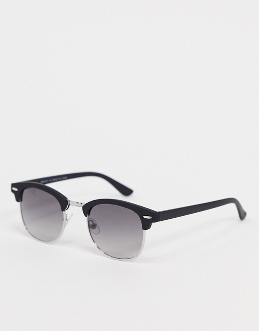 River Island sunglasses with smoke lens in black