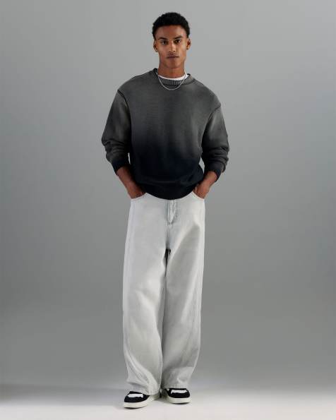 River Island Super baggy jeans in grey - light - view 1