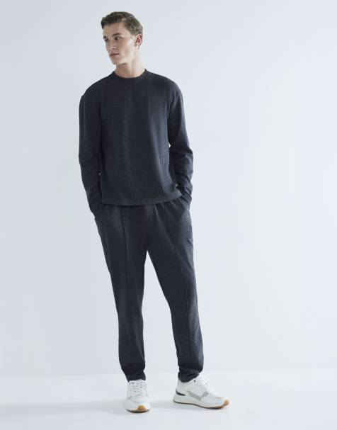 River Island super cosy lounge jogger co-ord in dark grey - view 1