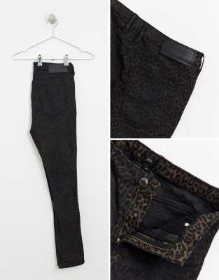 river island leopard print jeans