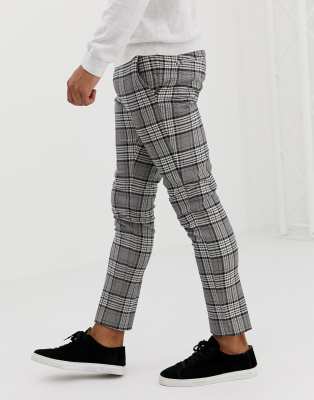 super skinny plaid pants