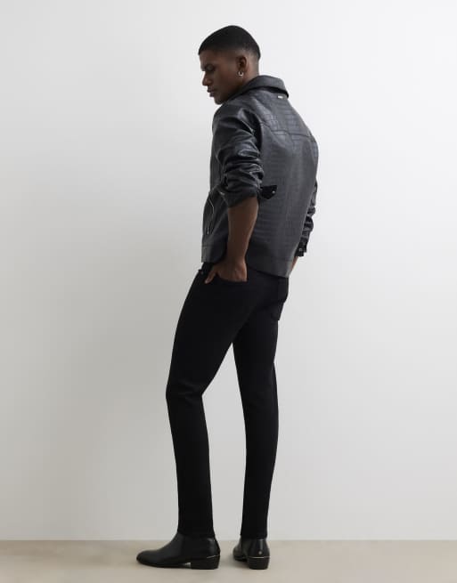 River Island Super skinny stretch jeans in black, 4 of 4
