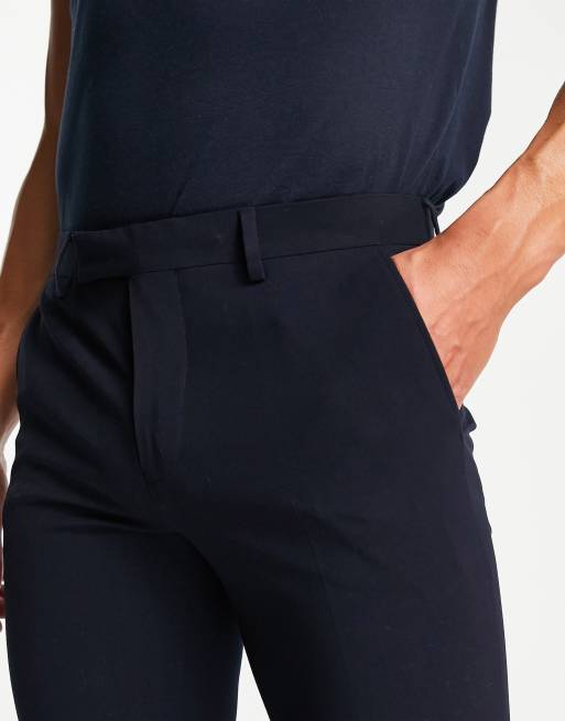 River Island Super Skinny Suit Pants In Navy, 3 of 4
