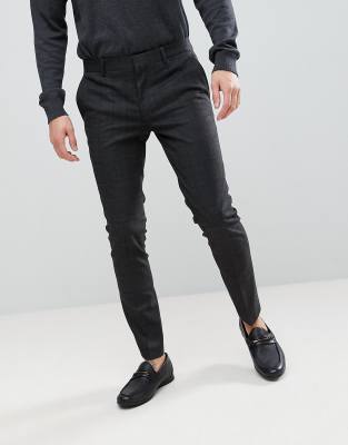 dark grey skinny trousers