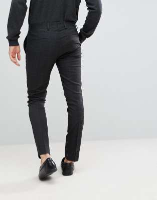 dark grey skinny trousers