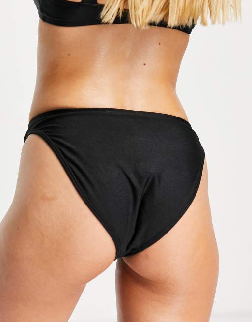 River Island – Svart bikiniunderdel med ringdetalj och hög midja, 2 av 4