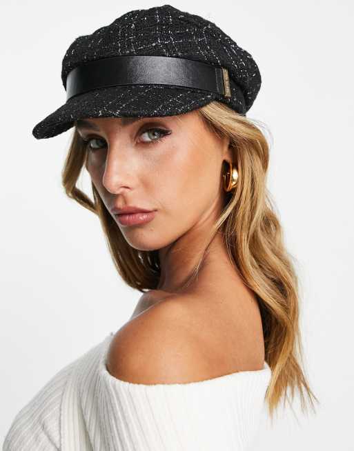 River Island – Svart skärmmössa i bouclé, 4 av 4