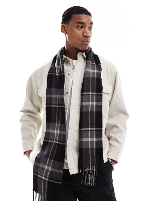 River Island – Svart storrutig sjal