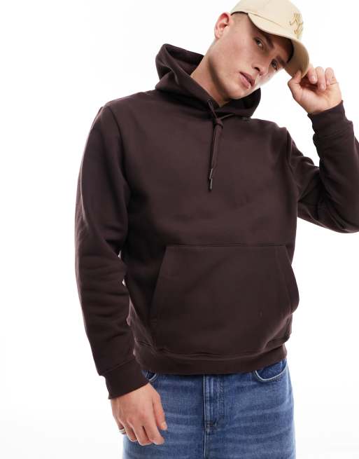 River Island - Sweat à capuche - Marron