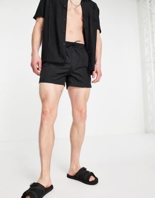 River Island Swim Shorts In Black