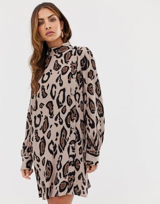leopard swing dress
