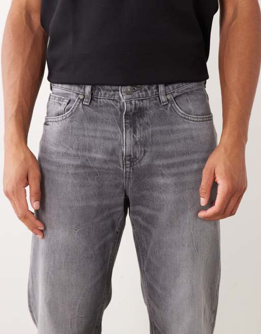 River Island – Szare jeansy o prostym kroju, 4 z 5