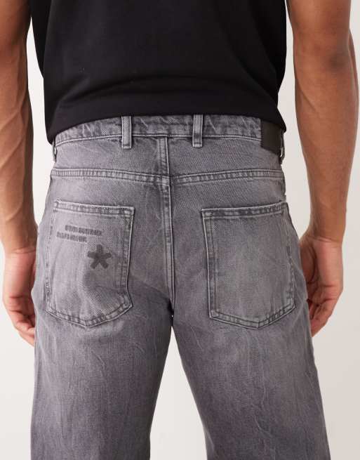 River Island – Szare jeansy o prostym kroju, 5 z 5