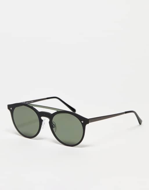 River Island – Szare metalowe okulary przeciwsłoneczne aviator