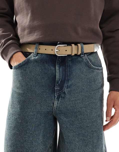 River Island – Szarobeżowy pasek z imitacji zamszu - view 1
