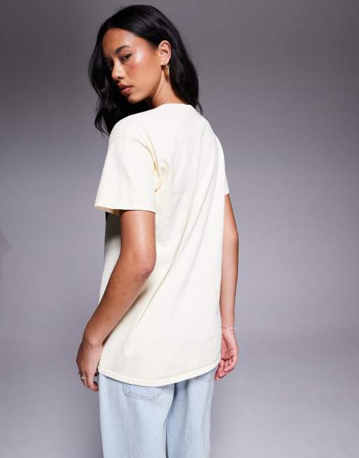 River Island - T-shirt color crema con stampa di bikini leopardato, 3 di 4