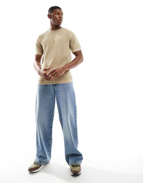 River Island - T-shirt en maille - Taupe - view 1