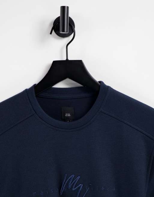 river island navy t shirt