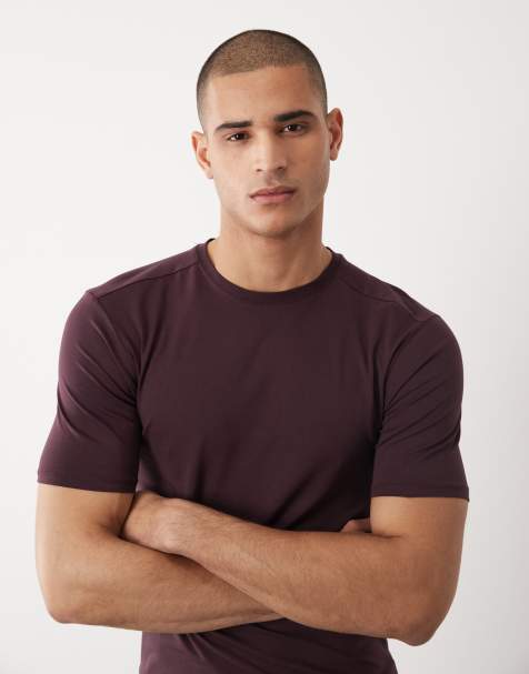 River Island - T-shirt moulant - Bordeaux - view 1