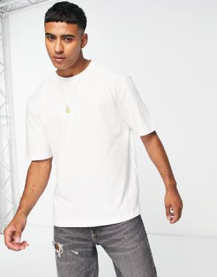 River Island - T-shirt oversize - Blanc