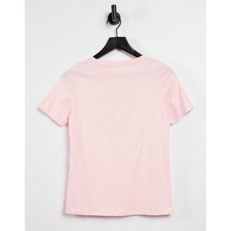 Donna T-shirt e Canotte River Island - T-shirt rosa con grafica di cuore leopardato