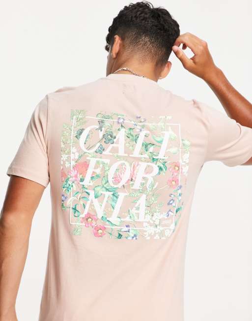 River Island T-shirt rosa con stampa 