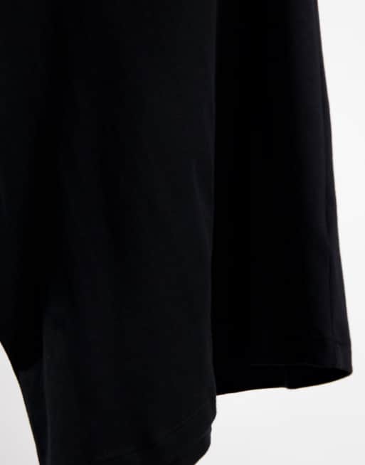 River Island - T-shirt slim accollata nera, 4 di 4