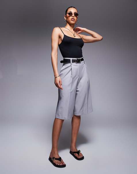 River Island tailored bermuda short in grey - view 1