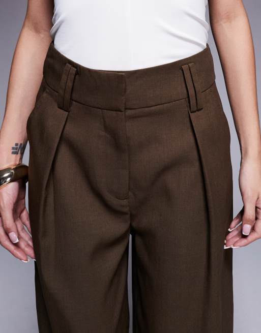 River Island tailored bermuda shorts in brown