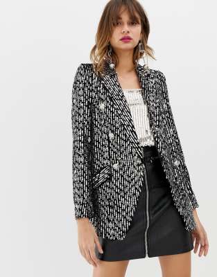 river island sequin jacket