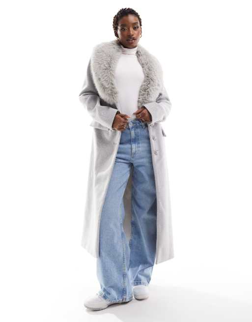 Light grey 2025 fur coat