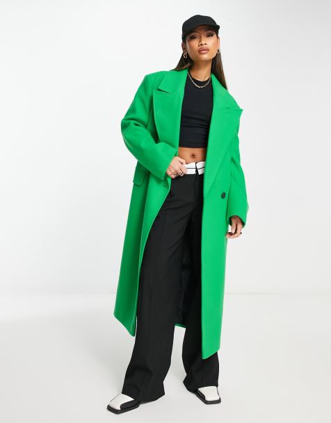 Green on sale coat women