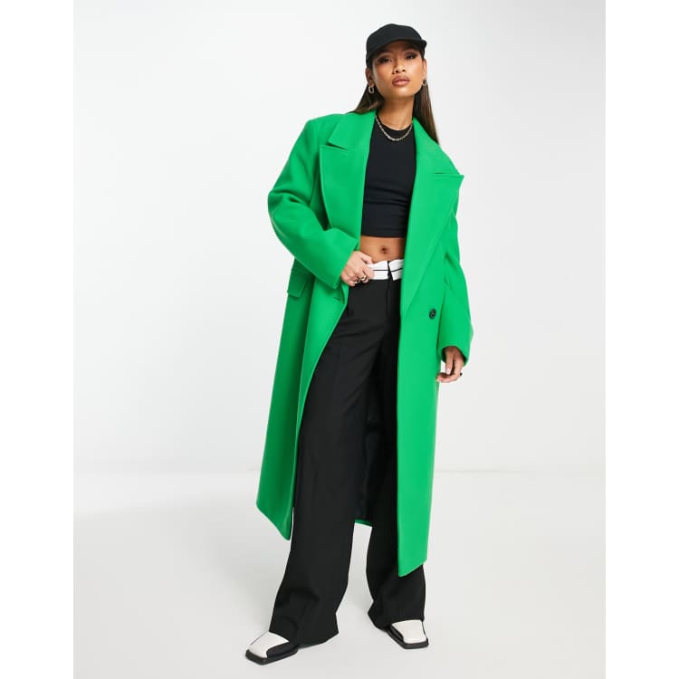 Bright green coat best sale