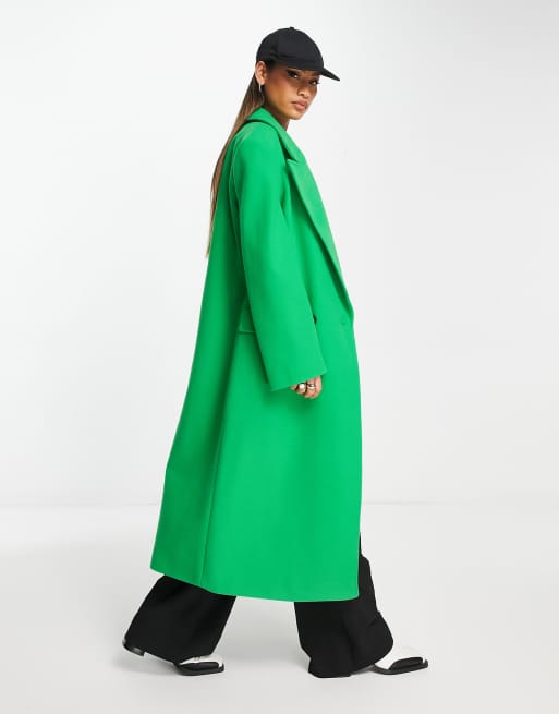 River island lime store green coat