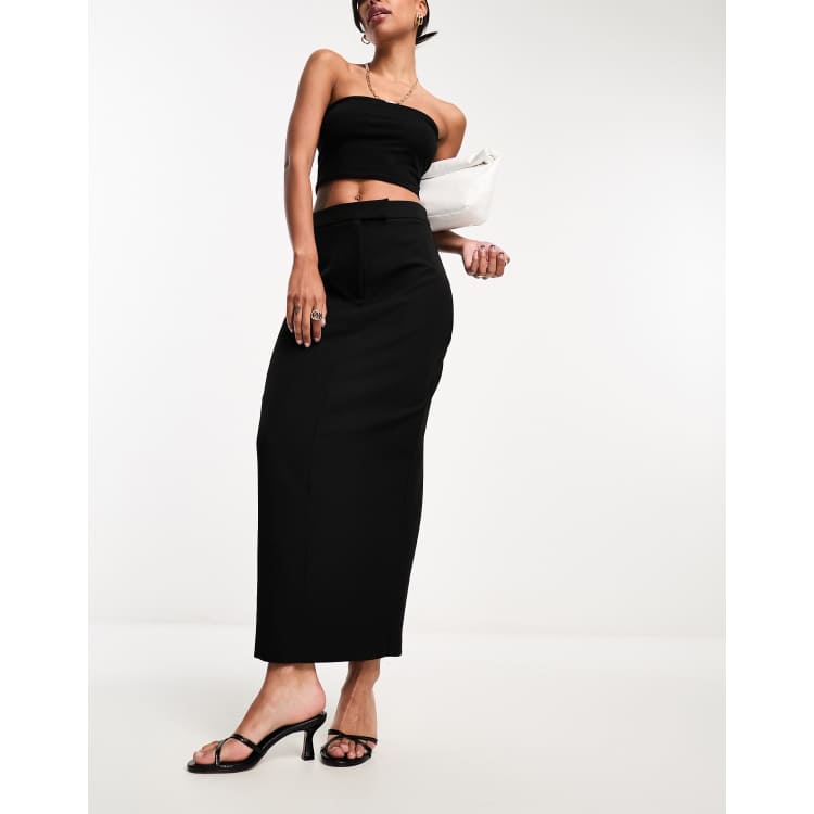 Tailored maxi pencil on sale skirt