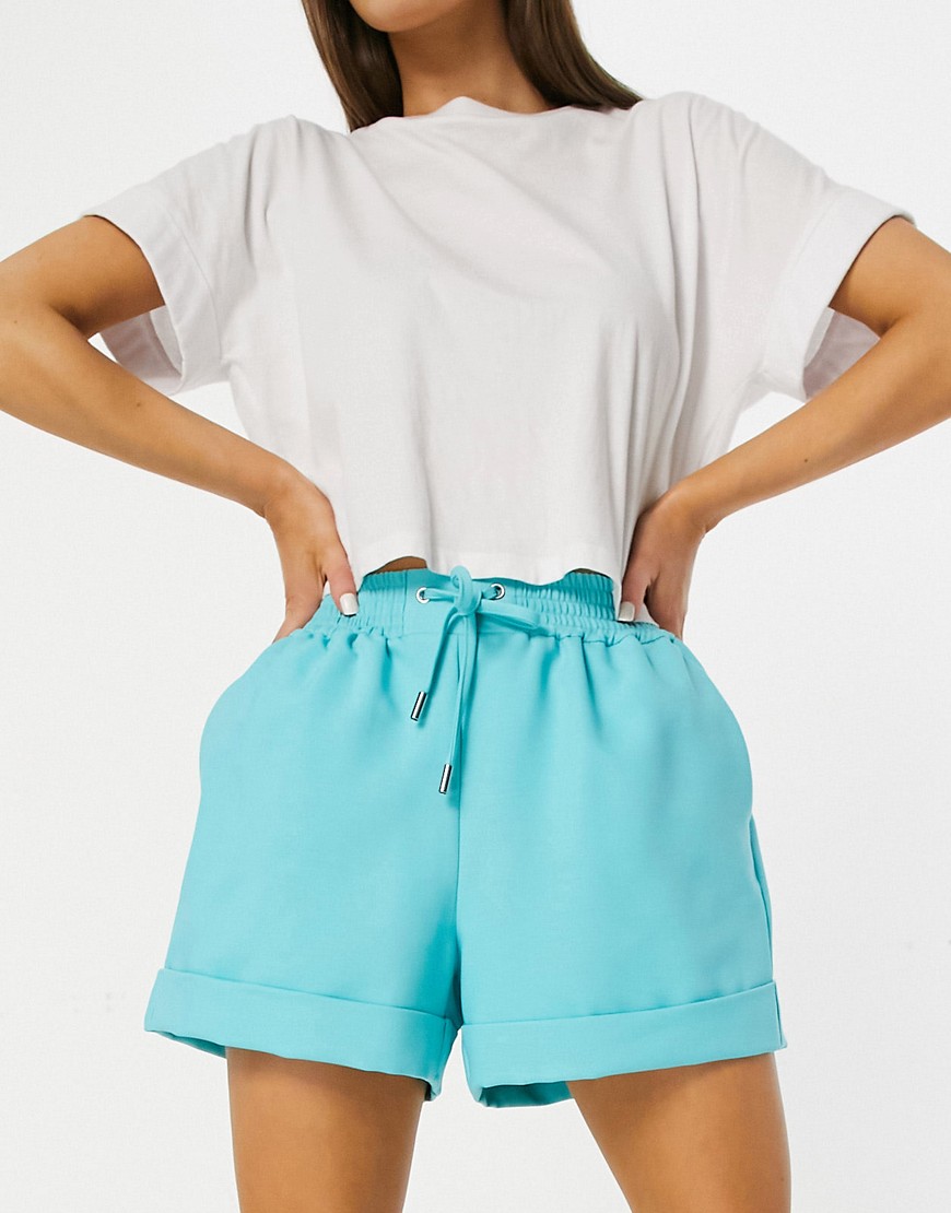 River Island tailored shorts in light blue - part of a set-Blues