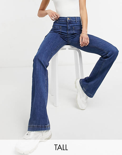Damen Bekleidung Jeans Ausgestellte Jeans Oasis Denim Jeans adeline in Schwarz 