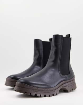 River Island Tall Chelsea Boots In Black ModeSens
