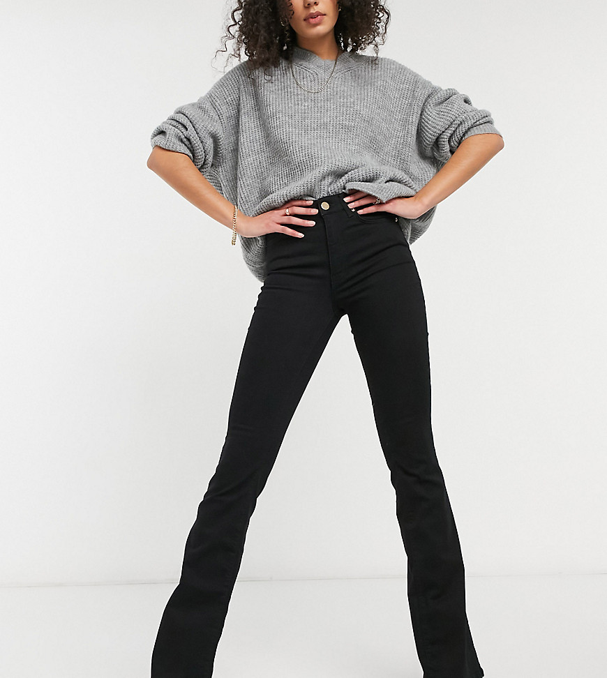 River Island - Tall - Flared jeans in zwart