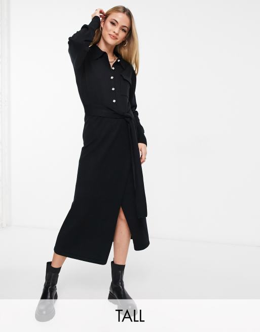 Long black shirt dress sales uk