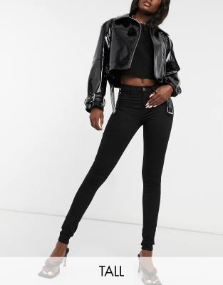 River Island Tall - Molly - Enge Jeans in Schwarz