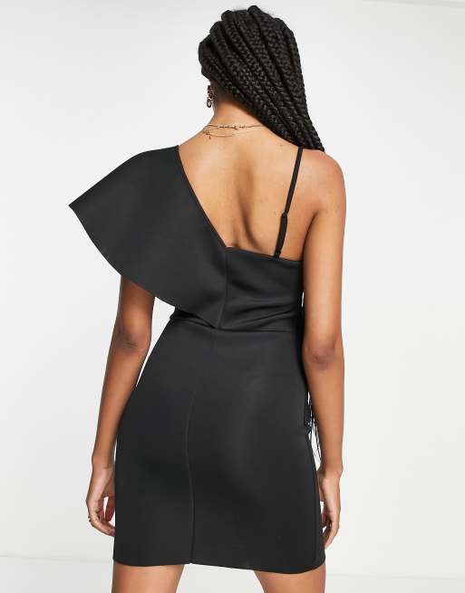 Asos black scuba clearance dress