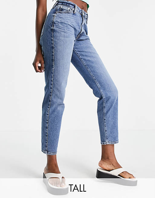 River Island Tall straight leg jeans in blue