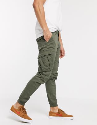 slim fit tapered cargo pants