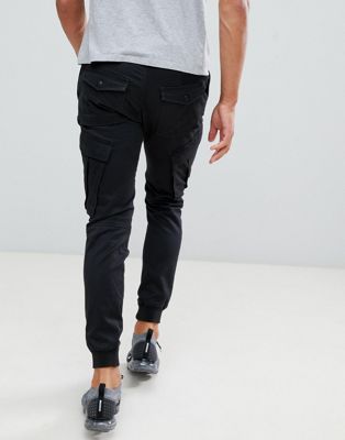 tapered cargo trousers mens