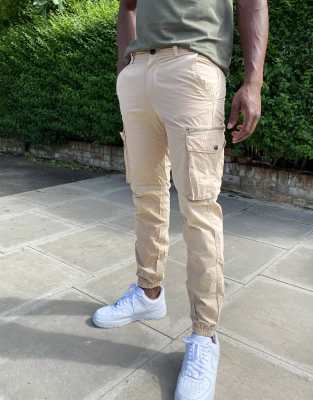 stone island tapered cargo trousers