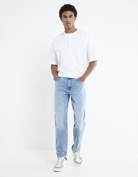 River Island Tapered fit jeans in blue - medium - view 1