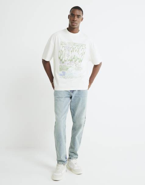 River Island Tapered fit jeans in blue - medium - view 1